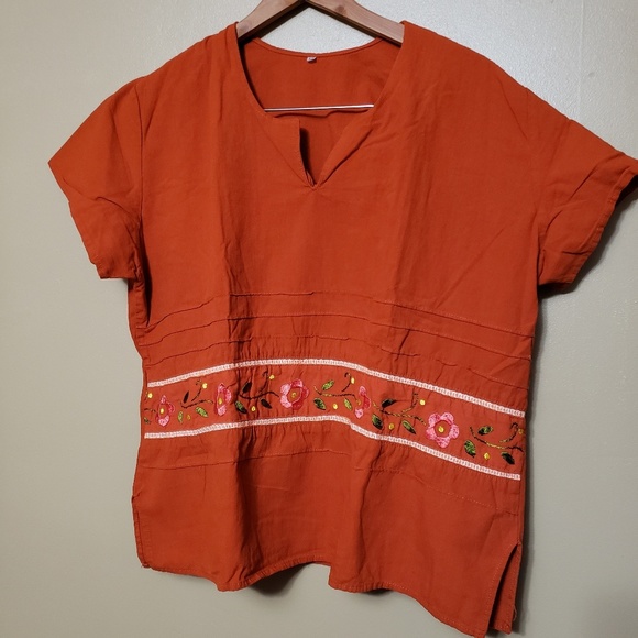 Women's Mexican Embroidered 2 Piece Set - Picture 1 of 8